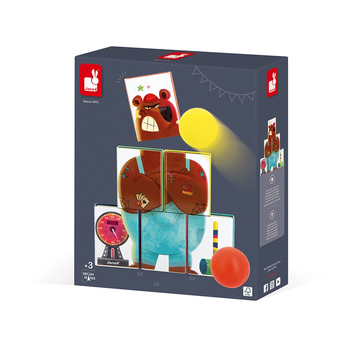 Chamboule Tout, Jeu D'adresse En Métal multicolore, JANOD