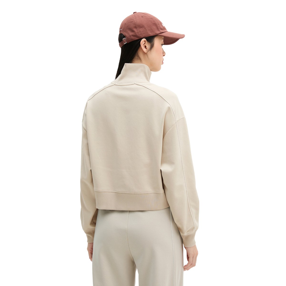 Veste MOP Club '67 Track en jersey interlock gris, MARC O'POLO