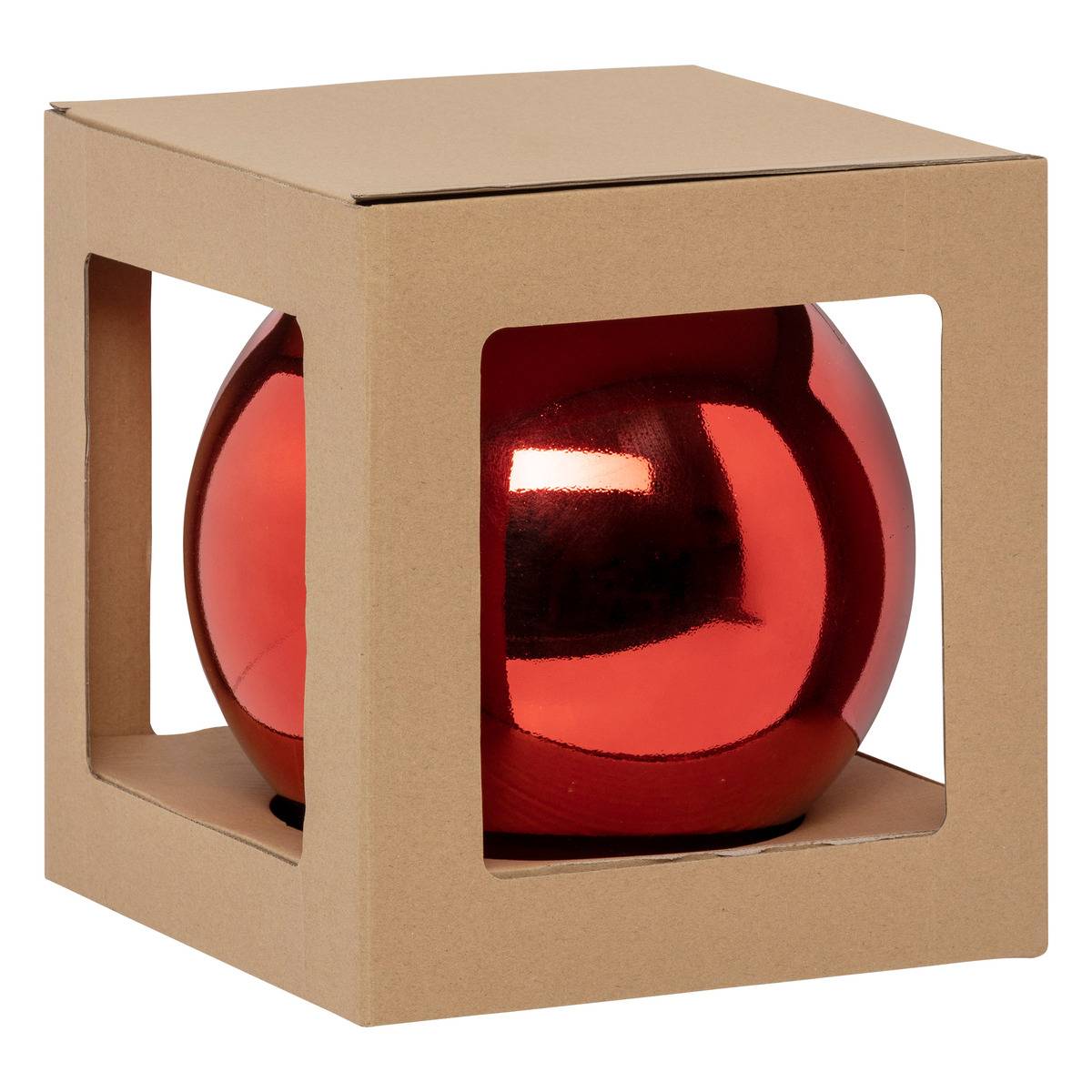 Boule de noël COLORAMA DE NOËL rouge, ATMOSPHERA