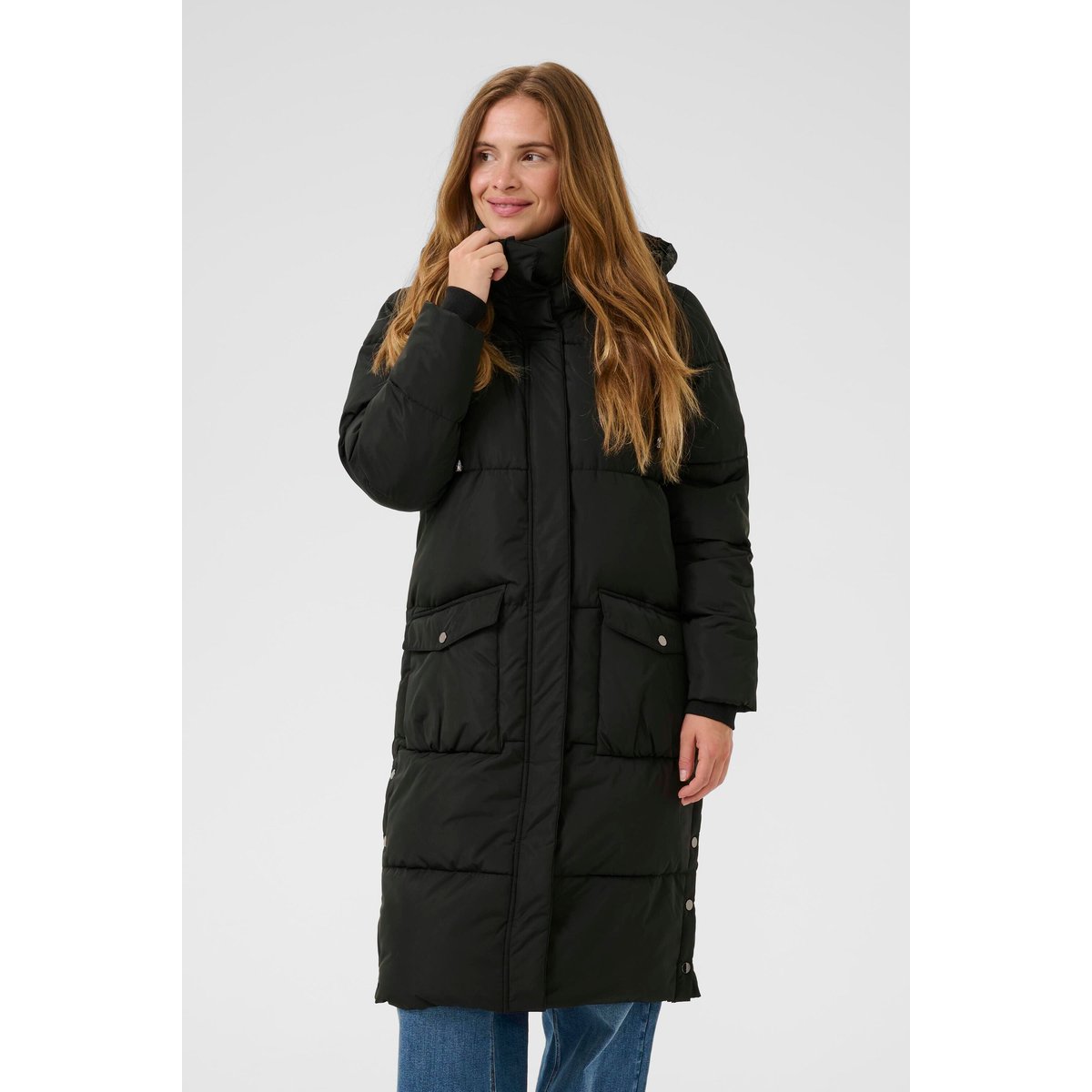 Manteau noir black deep, KAFFE