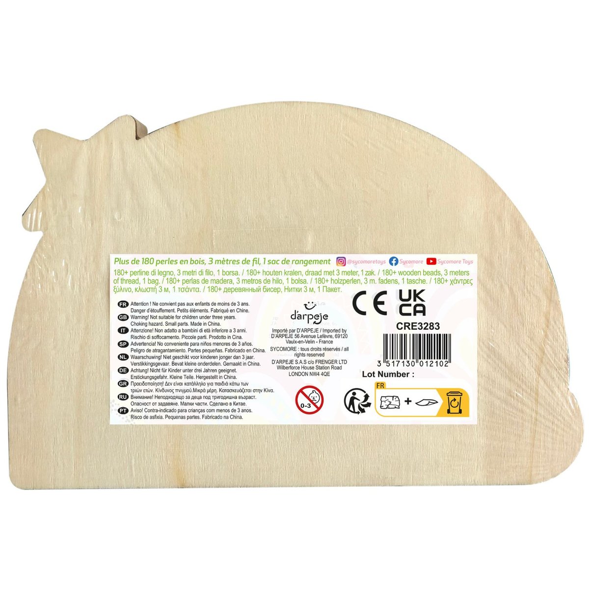 Coffret perles multicolore, SYCOMORE