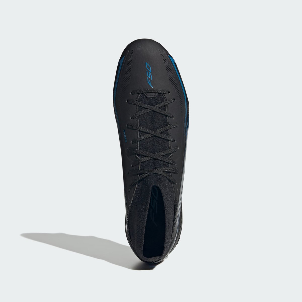 Chaussure De Football Mi-Montante F50 Hyperfast League Terrain Gras Chaussure De Football Mi-Montante F50 Hyperfast League Terrain Gras core black / core black / lucid ray blue, adidas Performance