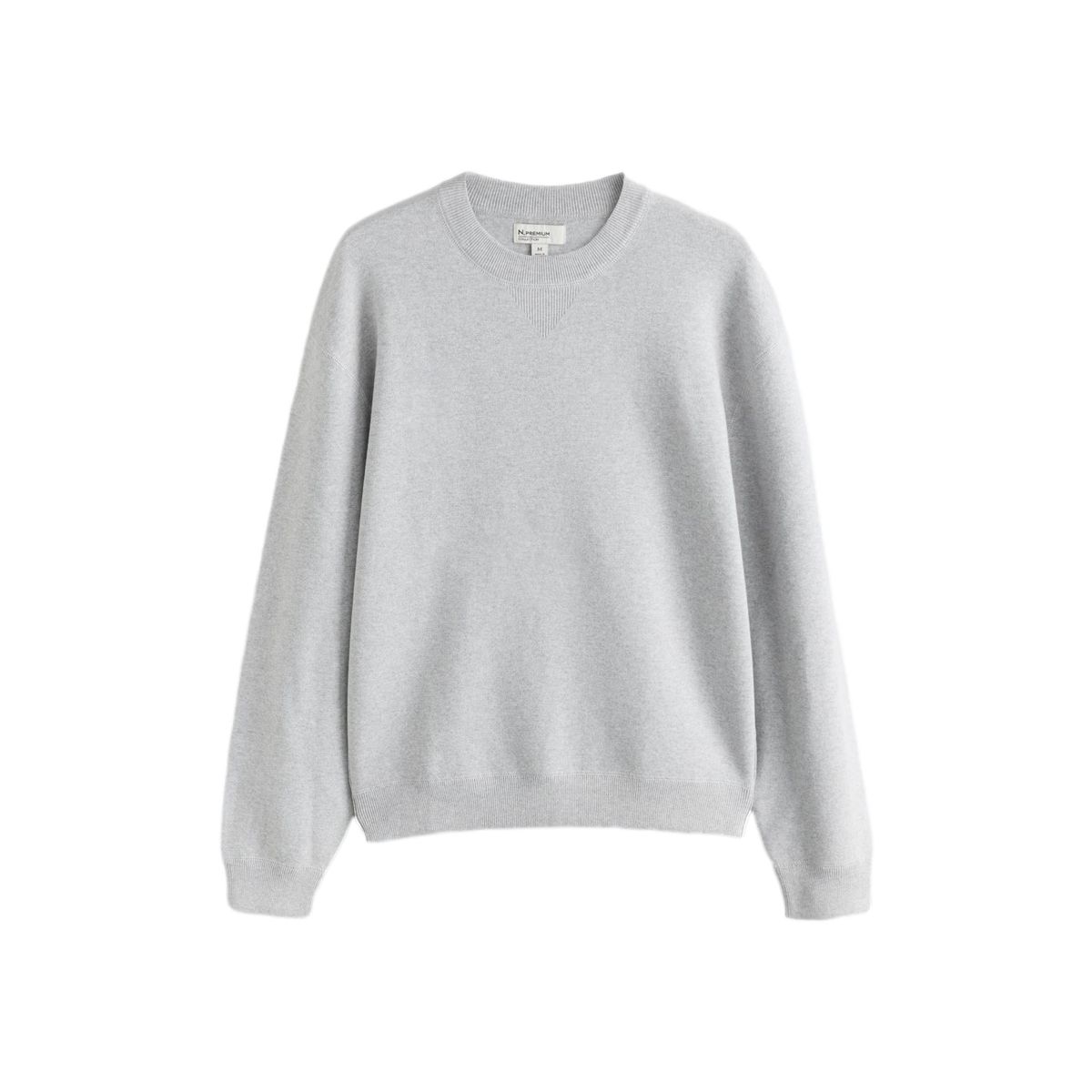 Sweat décontracté en maille semi-épaisse gris, NEXT
