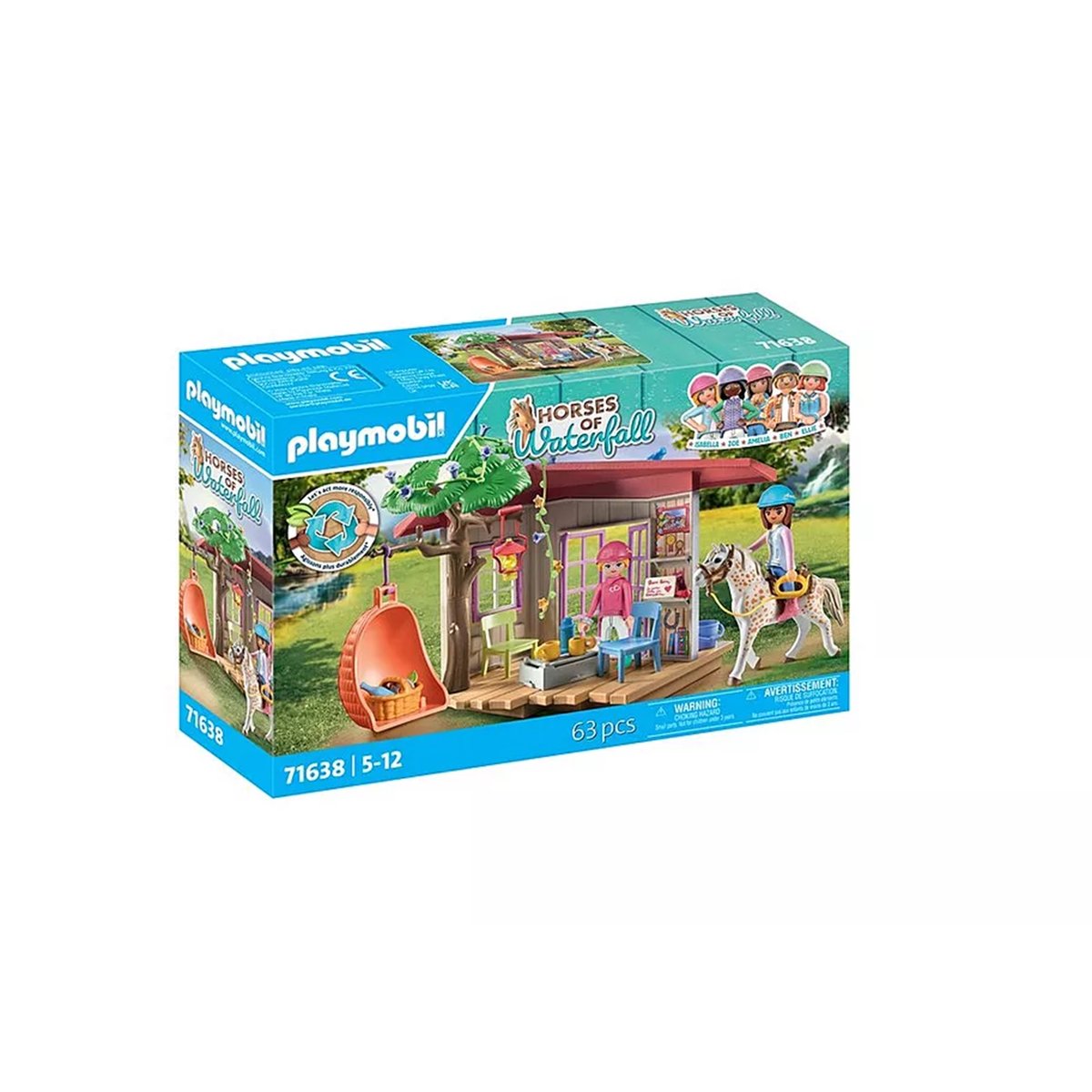 Espace détente avec cavalières multicolore, PLAYMOBIL