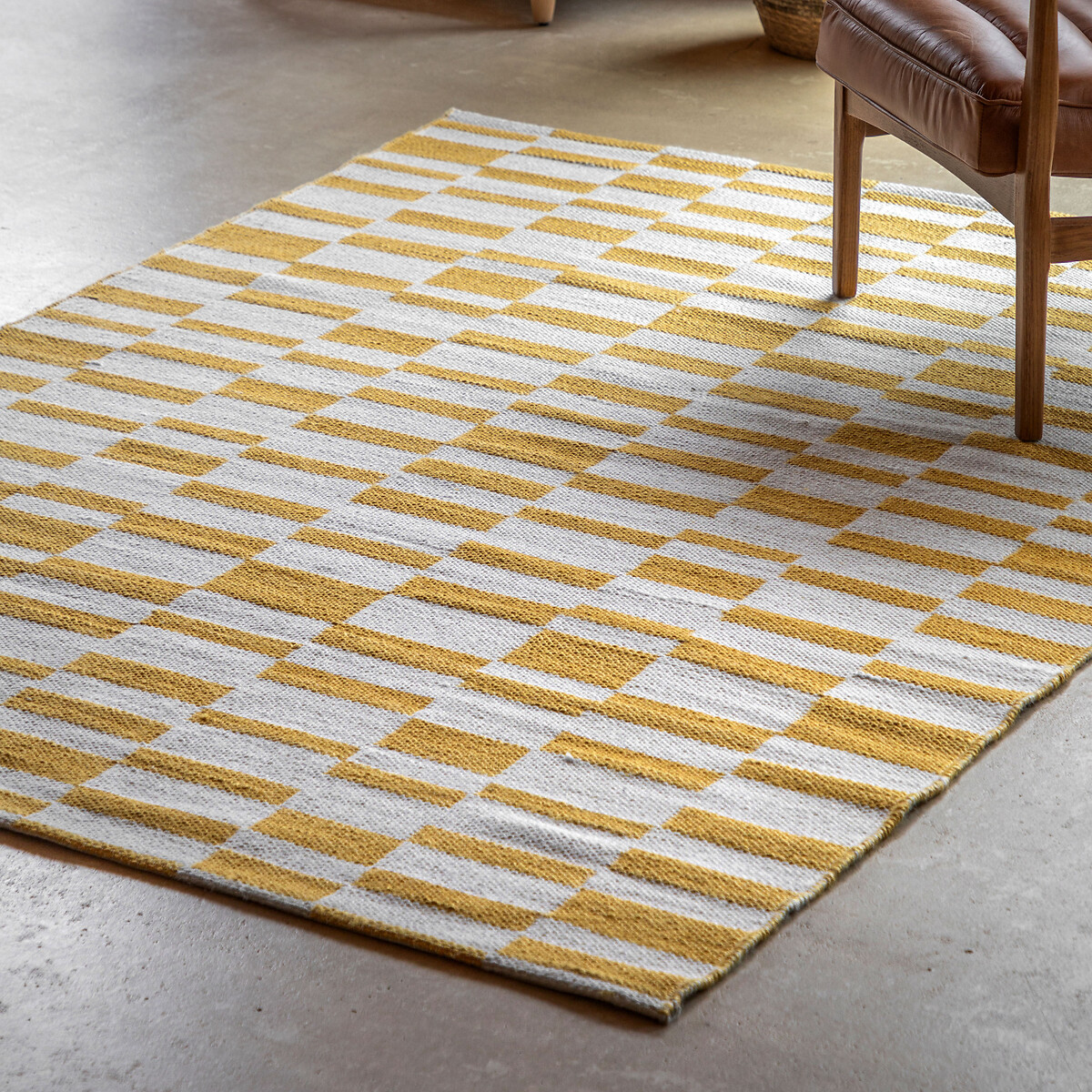 Kinston Jackard Rug yellow, ÉDITÉ