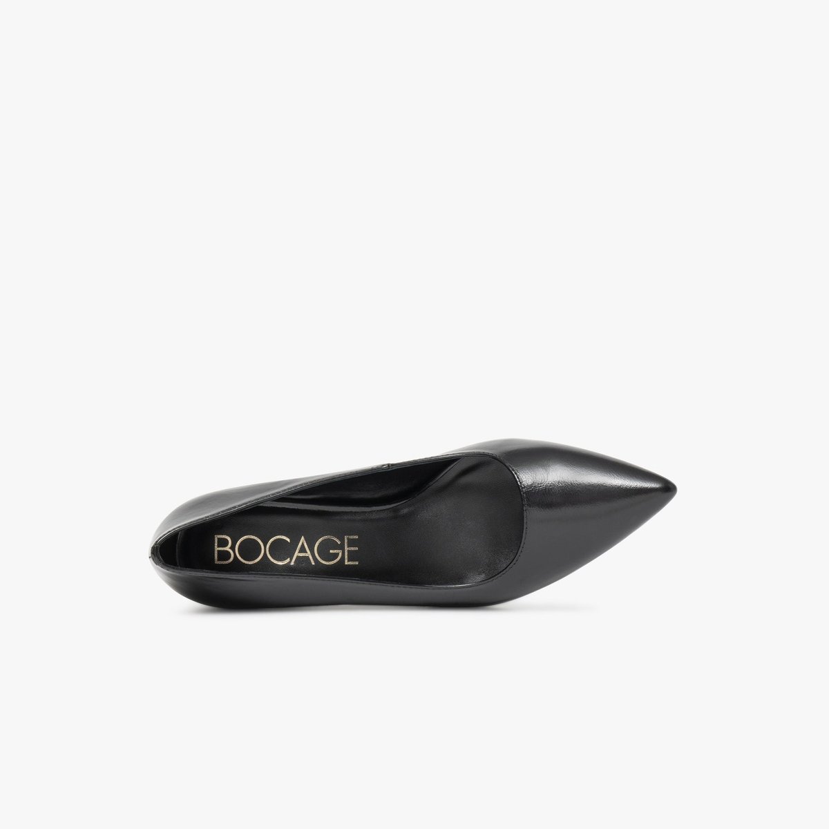 Escarpin en cuir DINA noir, BOCAGE