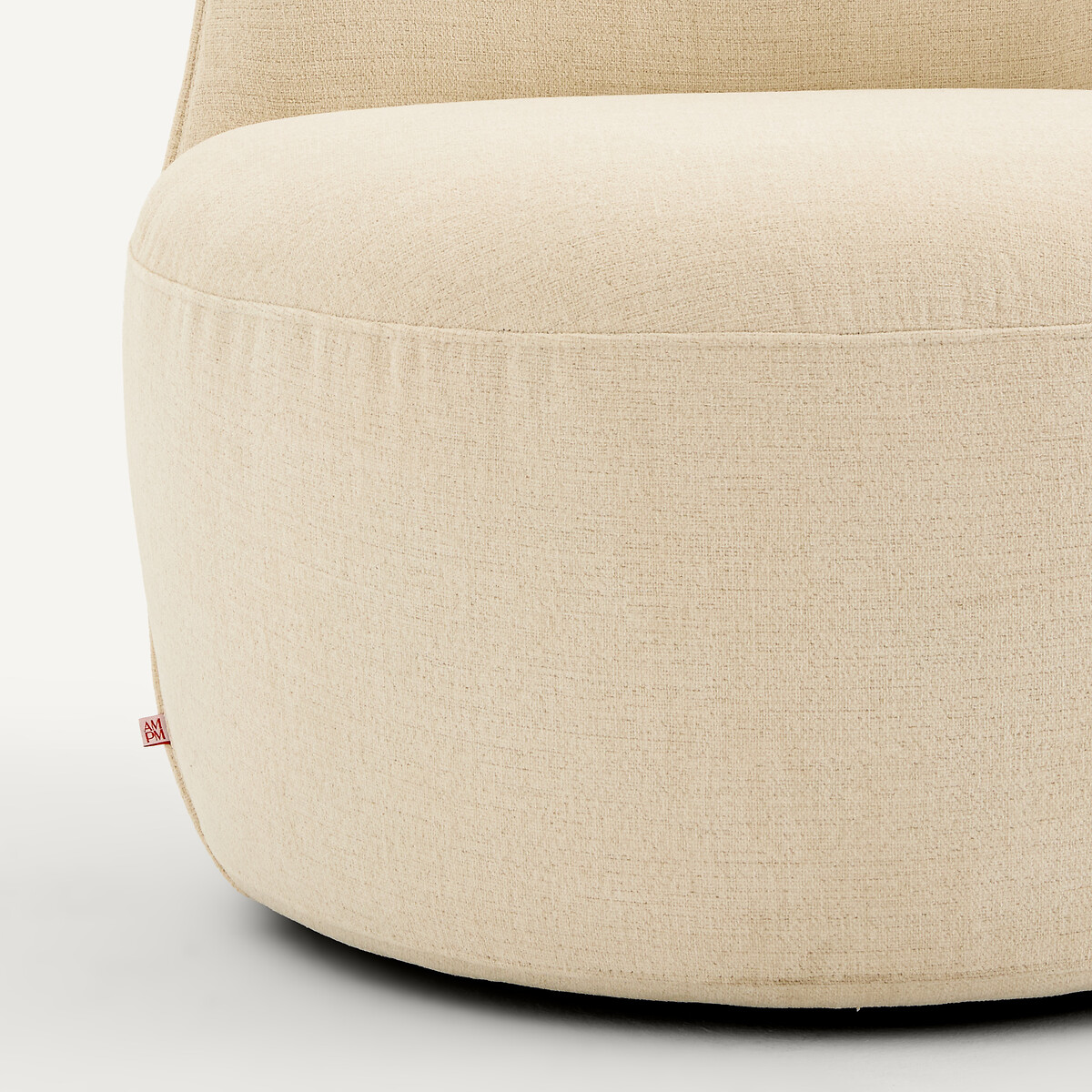 Sillón giratorio de poliéster, ROSEBURY, diseño de Emmanuel Gallina marfil, AM.PM X EMMANUEL GALLINA