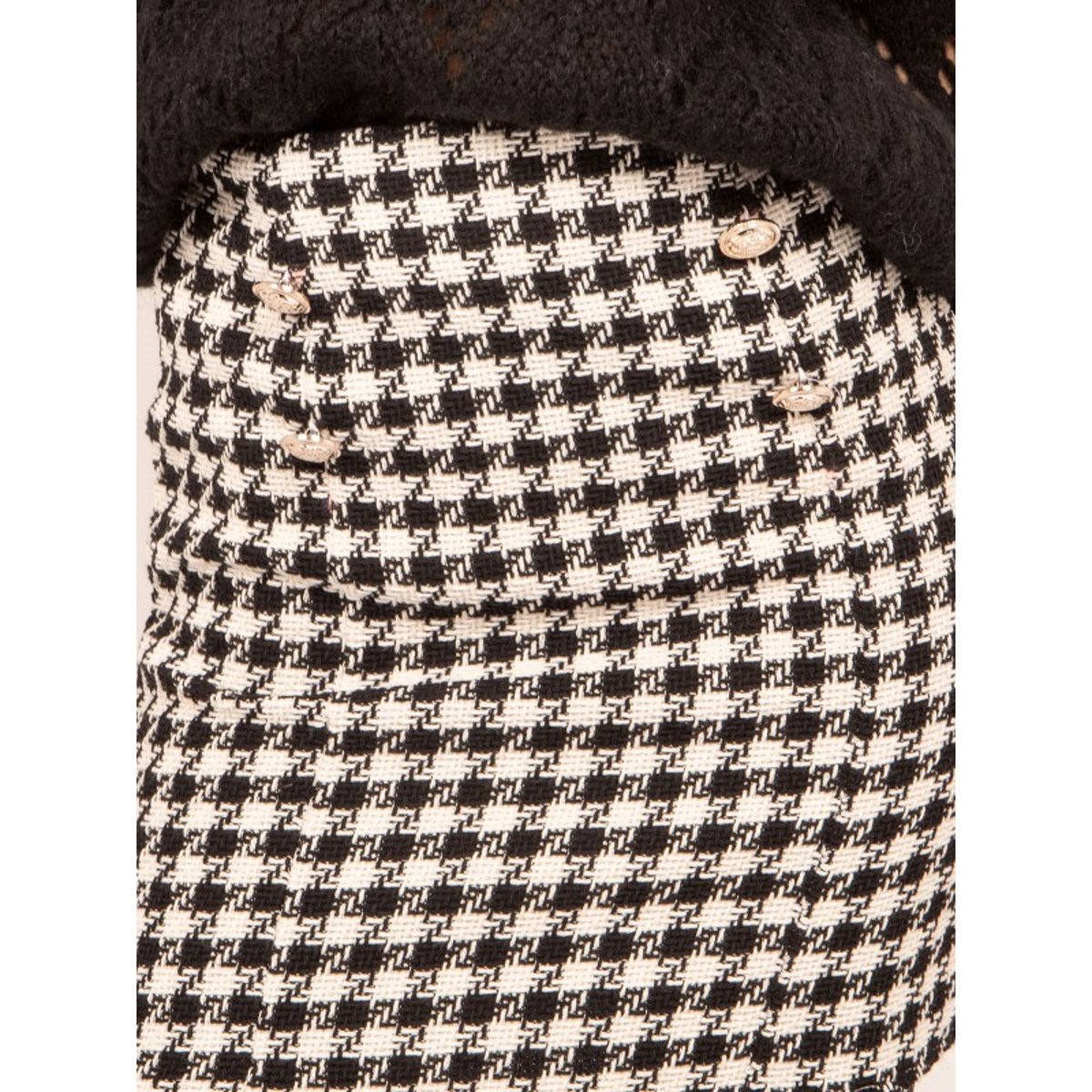 Jupe Courte Motifs Xamas noir, DONA LISA