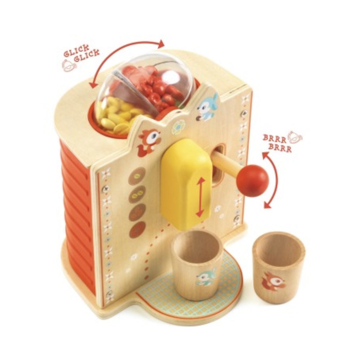 Cafetiere espresso a grains - couleur unique, DJECO