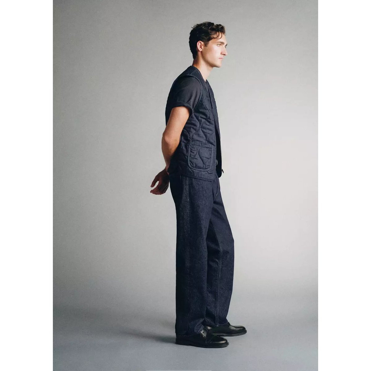 Gilet matelassé 100 % coton bleu, MANGO MAN