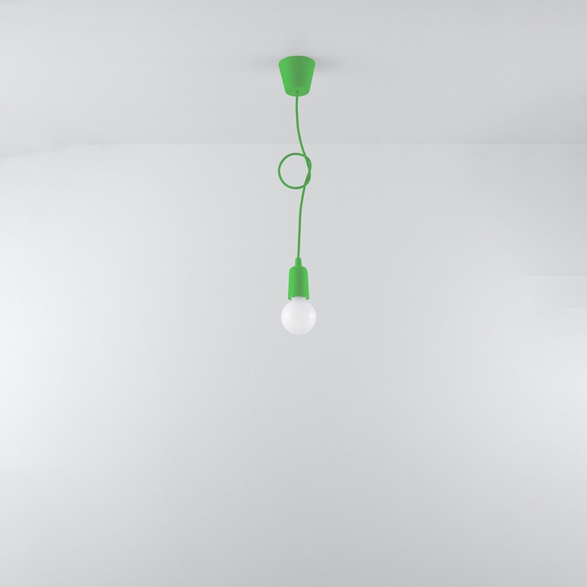 Suspension PVC Vert E27 1 Diego vert, EDEN
