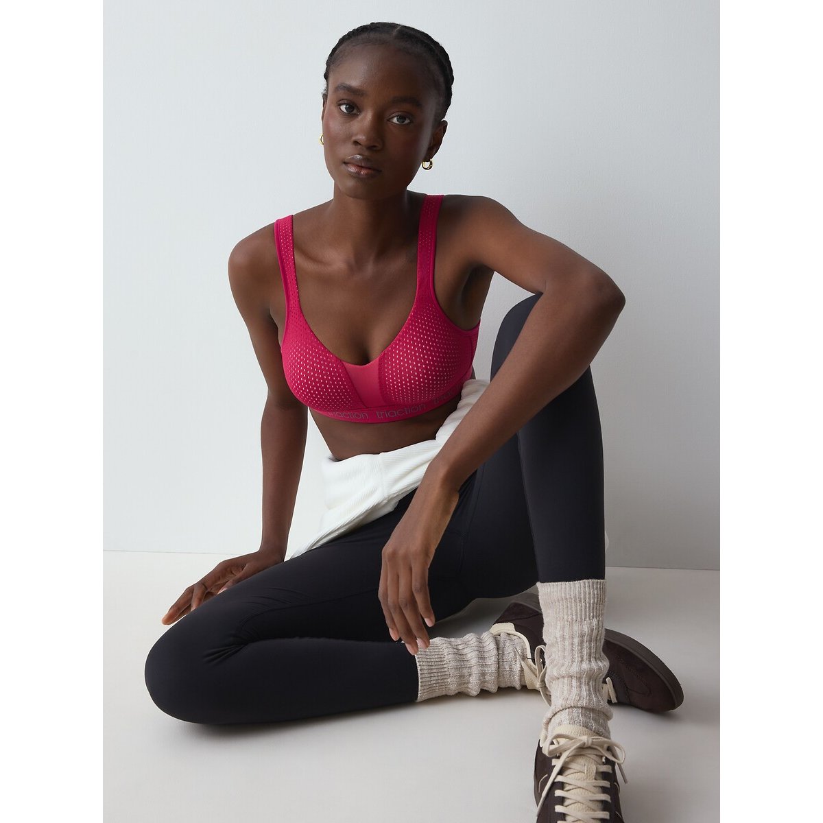 Sport-BH zonder beugels Energy Lite kersenrood, TRIUMPH