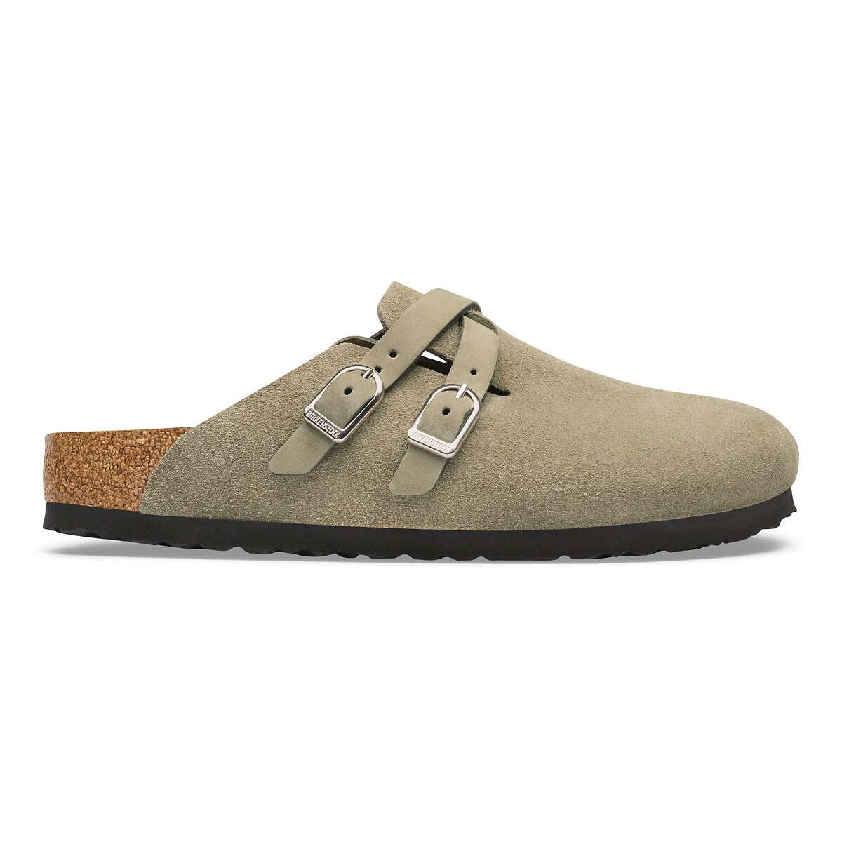 Blair D-Buckle suede clogs taupe, BIRKENSTOCK