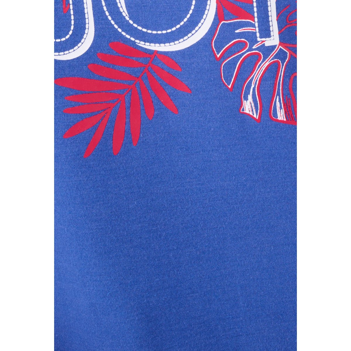 Pyjama 7/8ème Climatyl en maille jersey bleu feuillage, DAMART