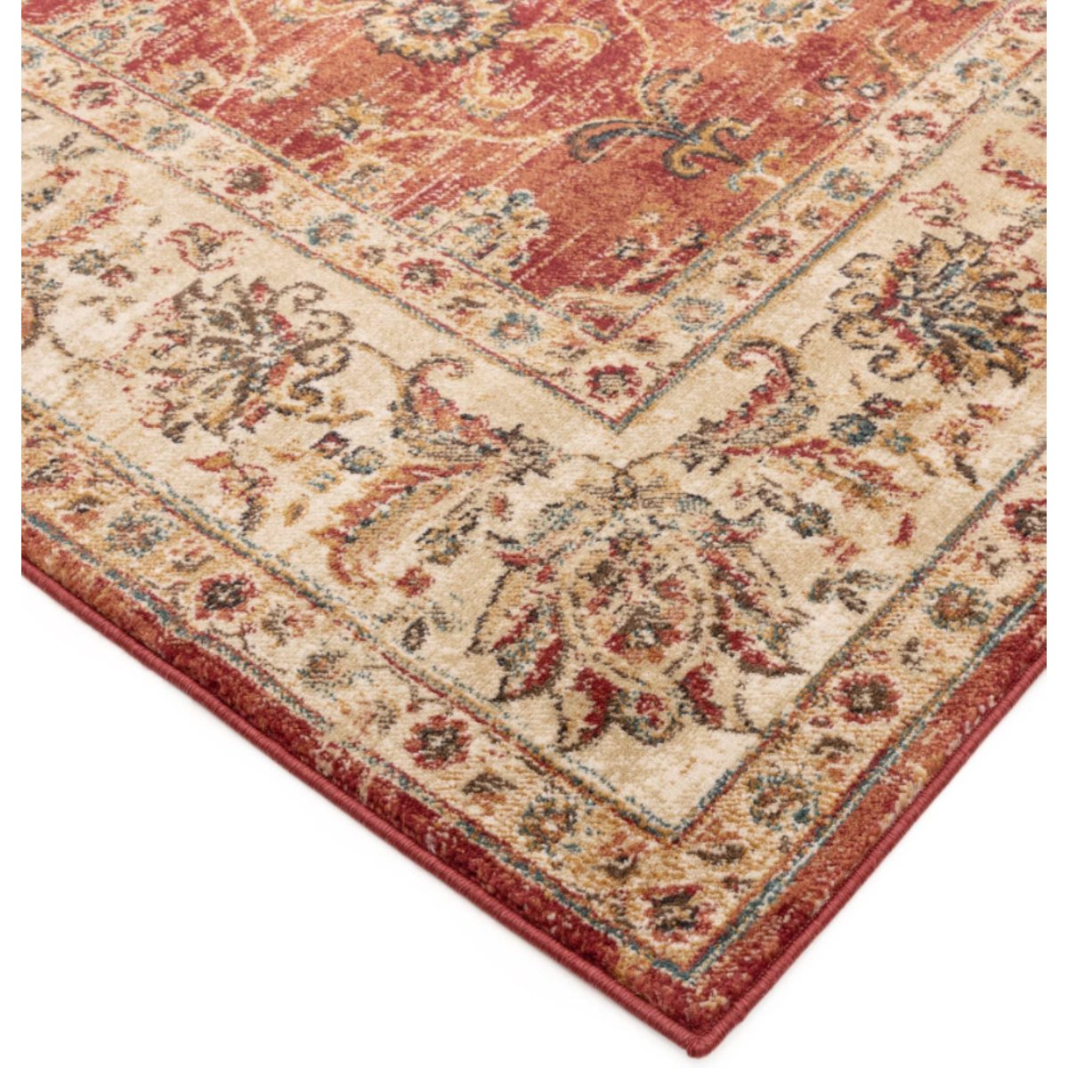 Tapis tissé plat style orient LAYALI rouge, NOVATREND
