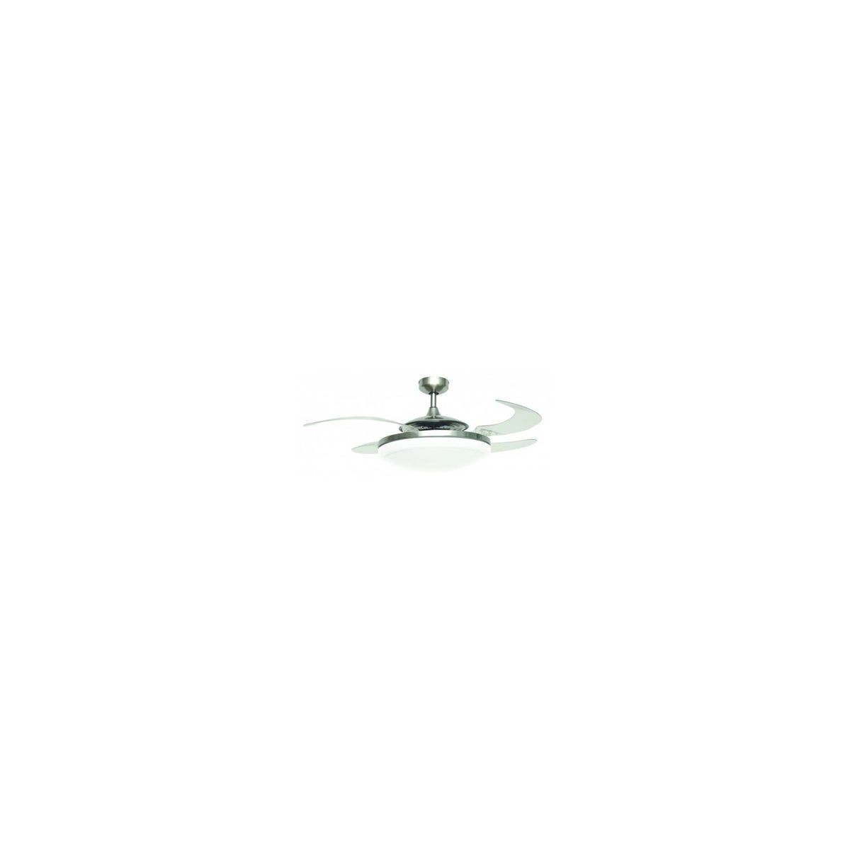 Ventilateur  plafond  EVO gris -  transparent, BOUTICA-DESIGN