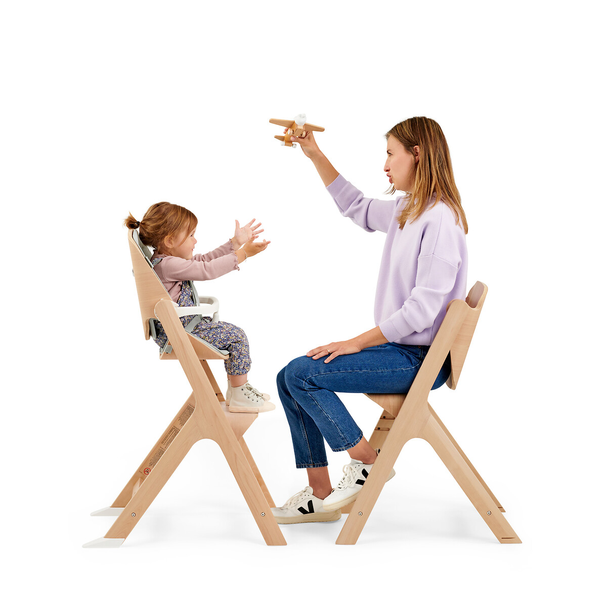 Chaise haute en bois évolutive Nesta bois naturel, MAXI COSI