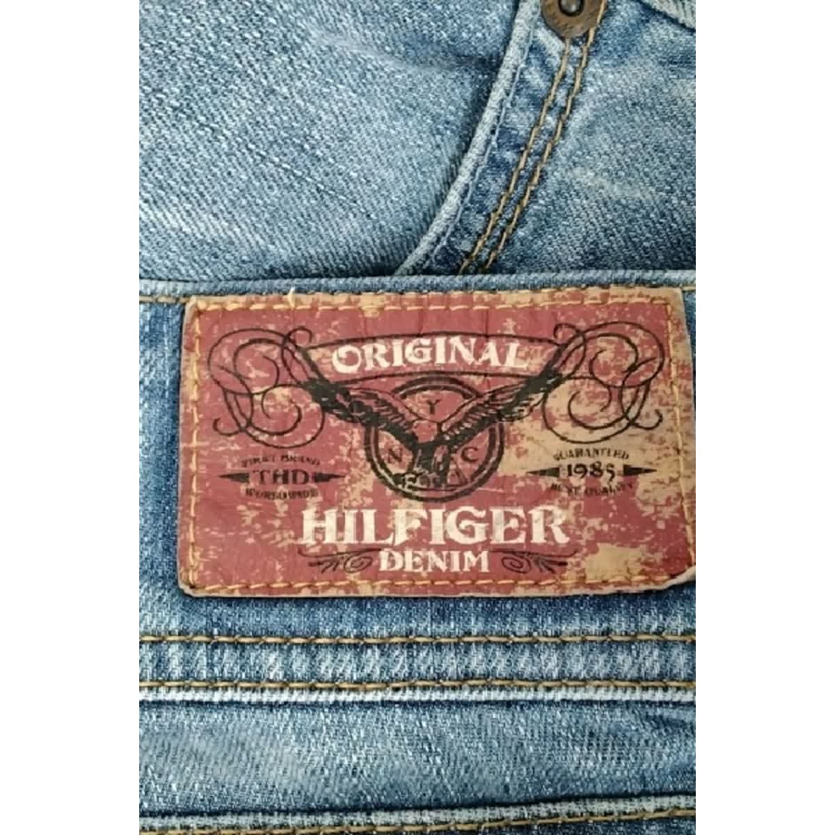 Jean slim - Très Bon État bleu, TOMMY HILFIGER