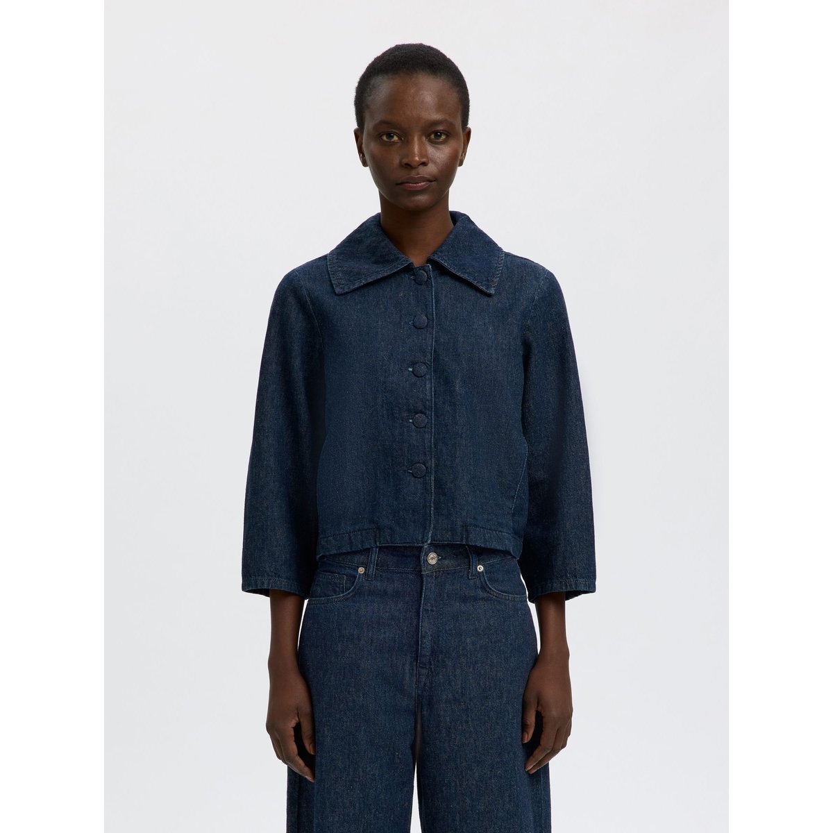 Veste En Jean dark blue denim, SELECTED