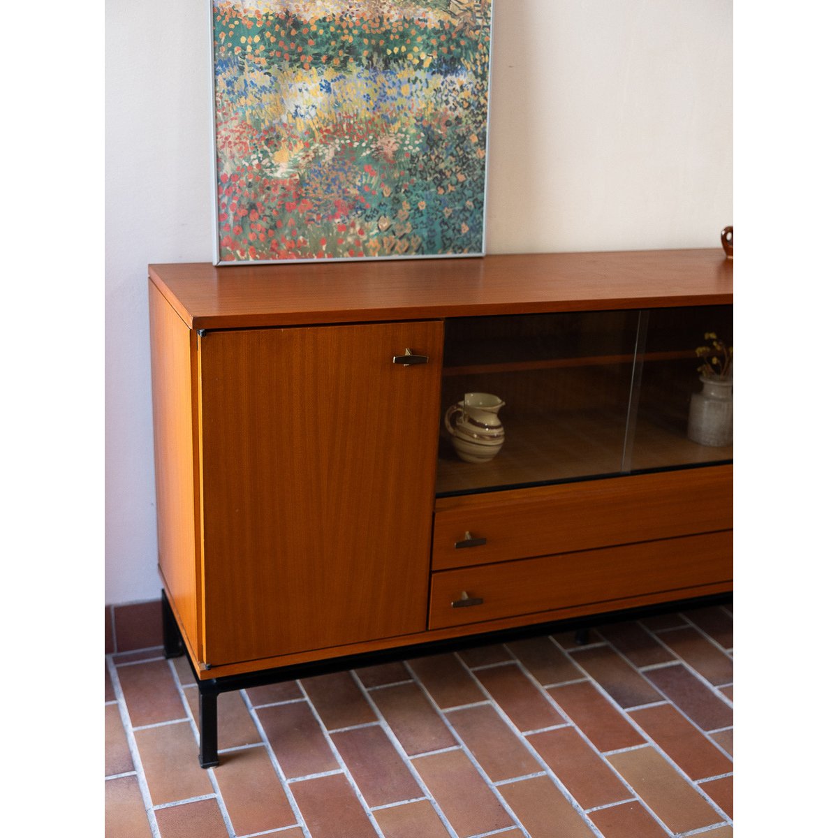 Charismatique enfilade Margaret N°751 - Bon état bois foncé, DEBONGOUT