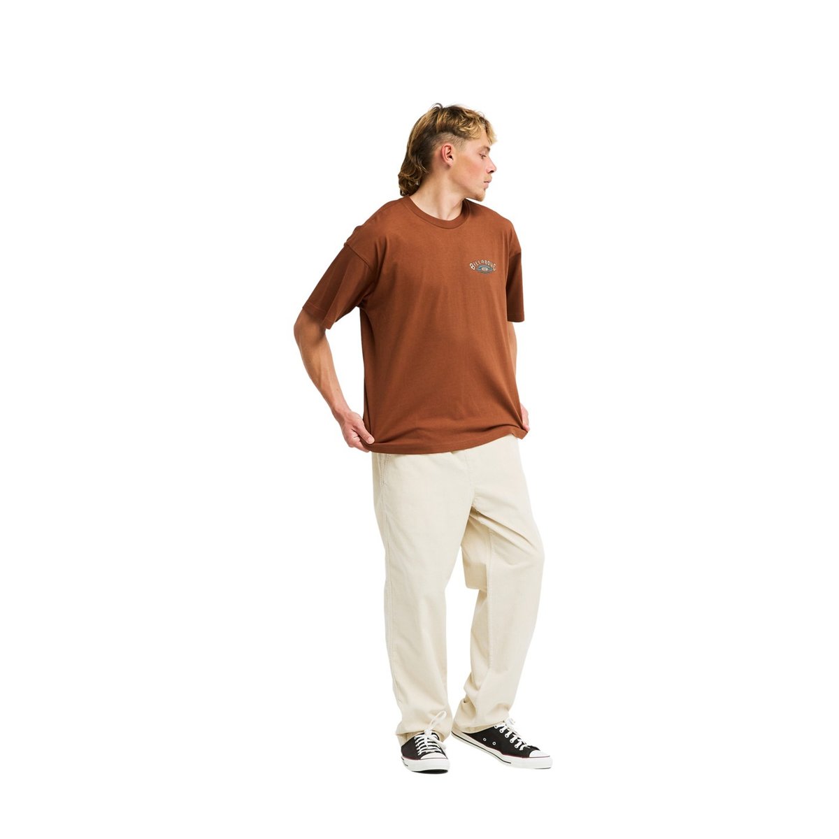 T shirt manches courtes SINCE 73 HERITAGE OG blanc tortoise shell, BILLABONG