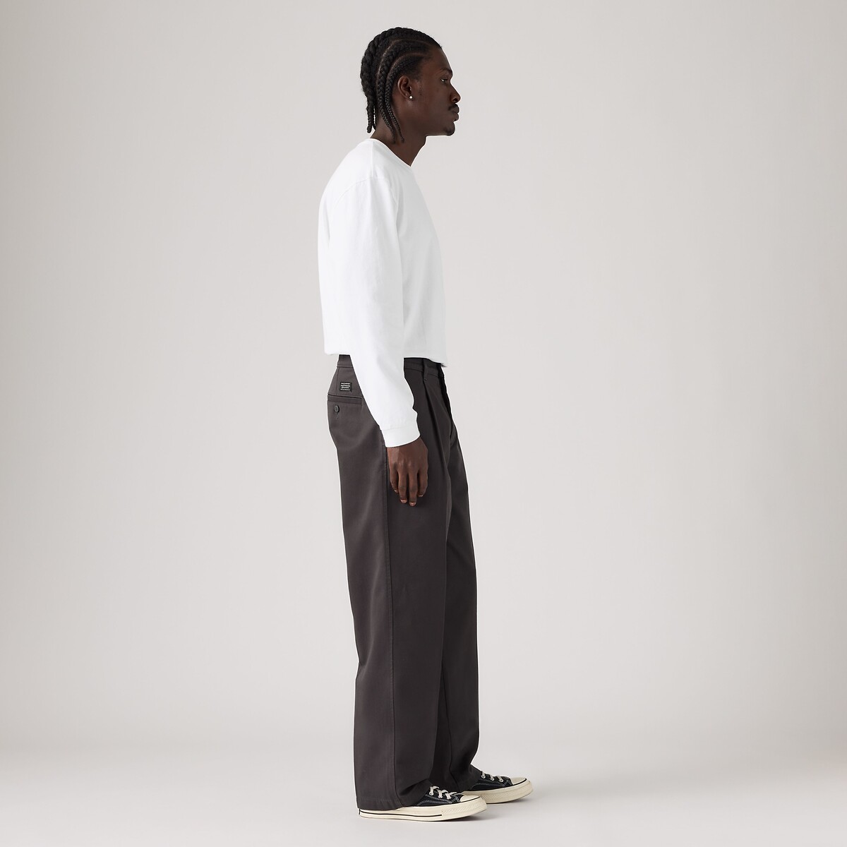 Pantalon chino, loose pitbull grey twill, LEVI'S