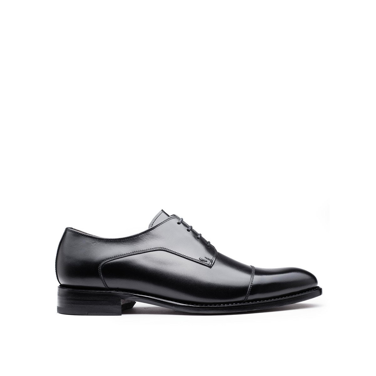 Derby cuir ELVIS noir, FINSBURY