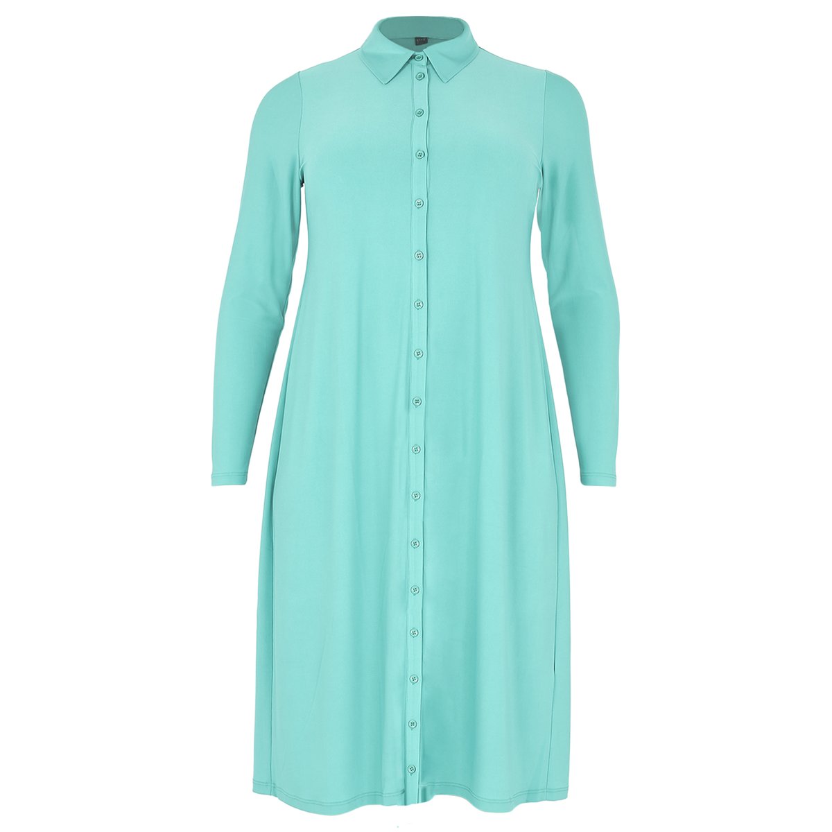 Chemise avec manches longues turquoise, YOEK