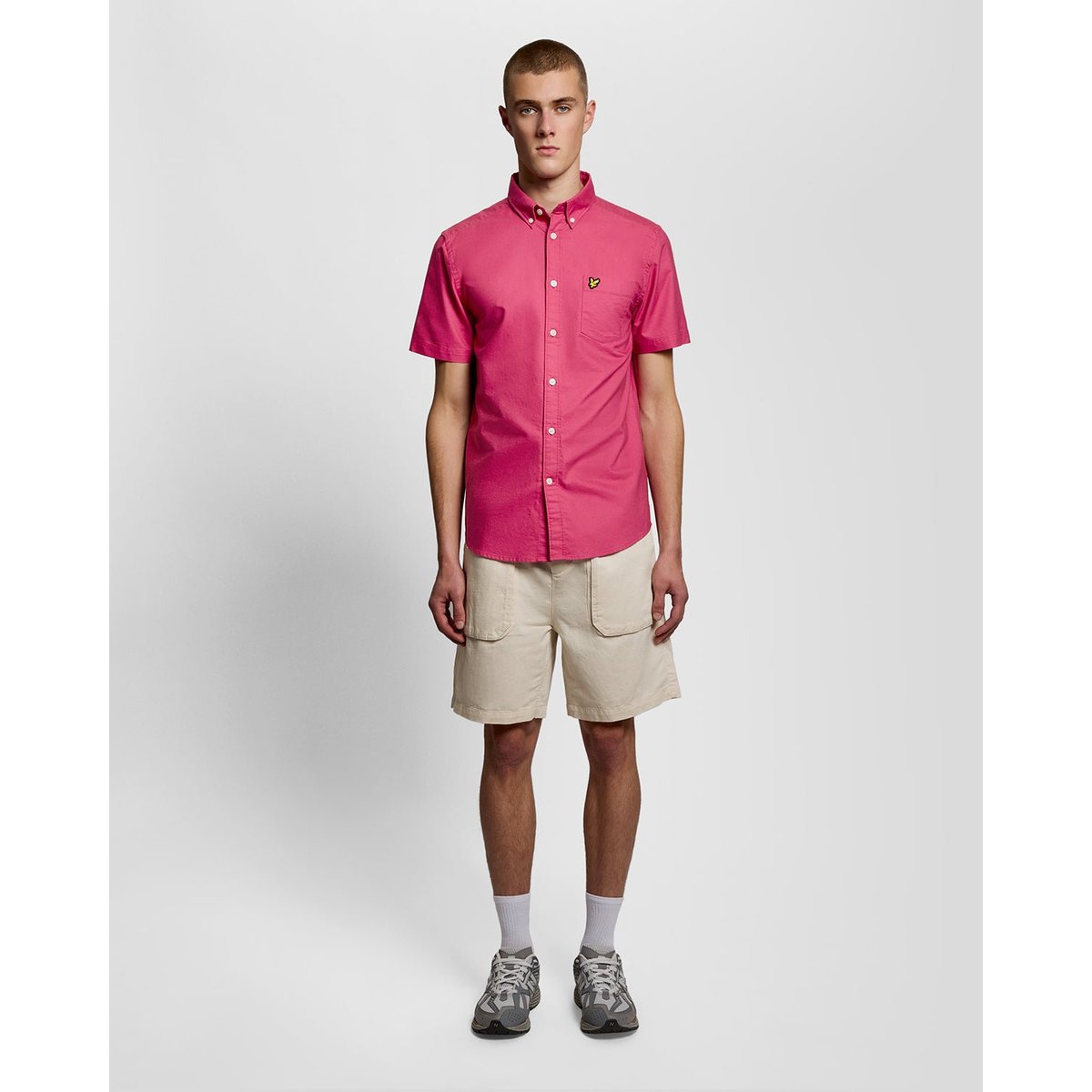 Chemise manches courtes rose dahlia, LYLE & SCOTT