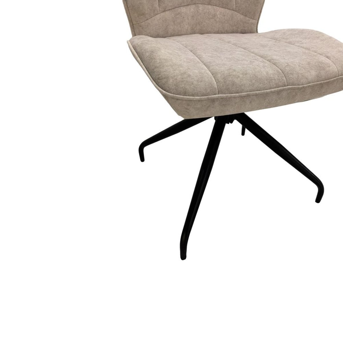 Chaise repas en tissu beige, ZAGO