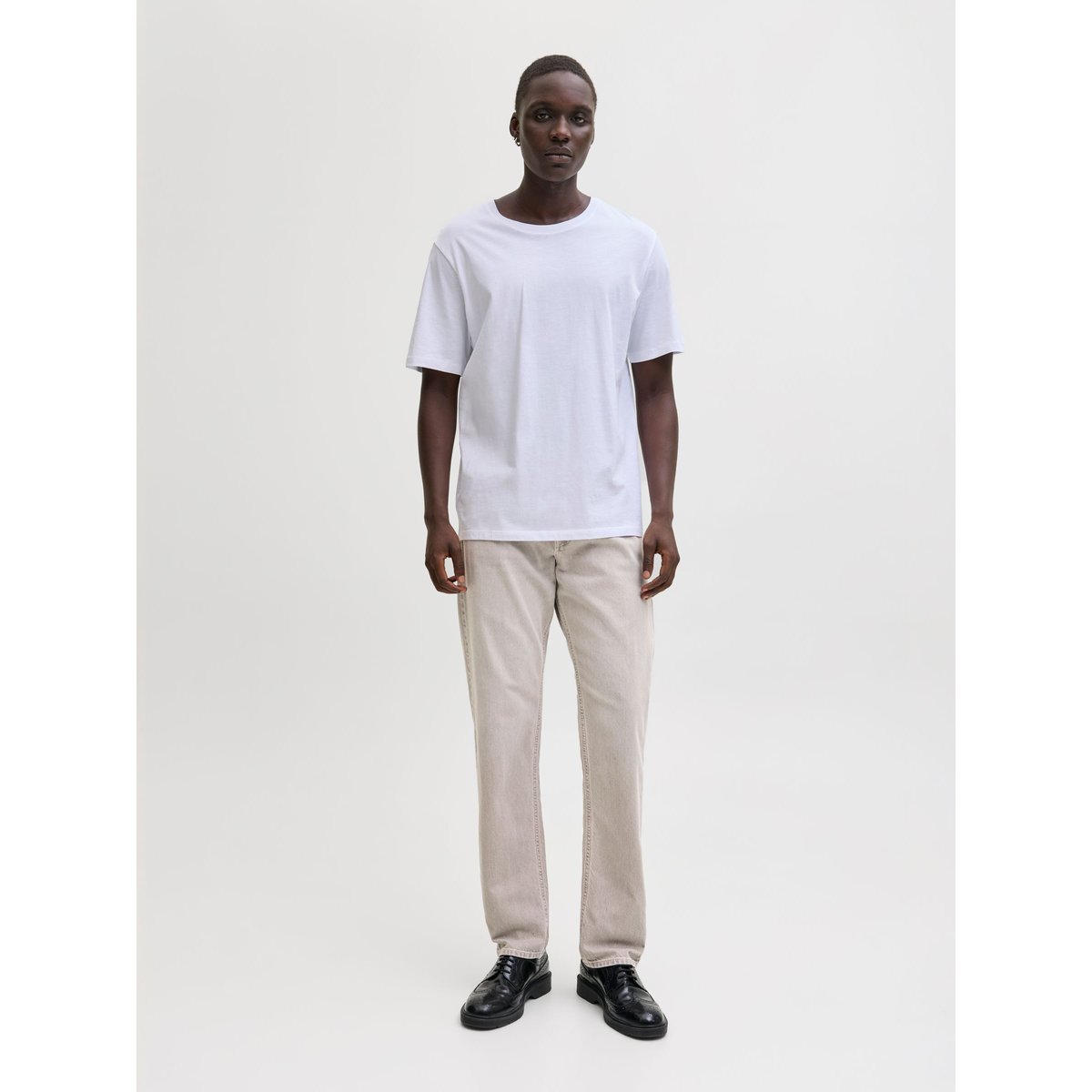Jean Coupe Décontractée grise - titanium 1, JACK & JONES