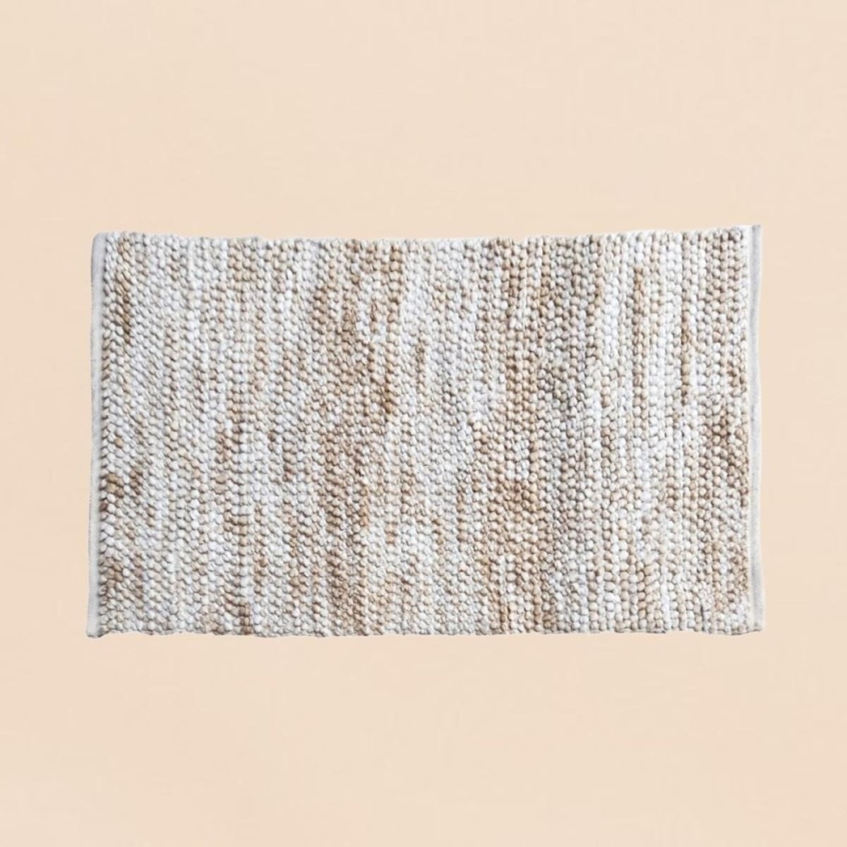 Tapis tufté main 140x80cm beige, ORNAMI