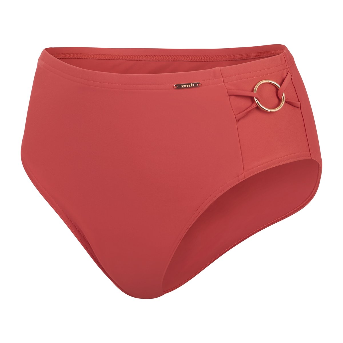 Culotte de bain uni taille haute marron, SPEEDO
