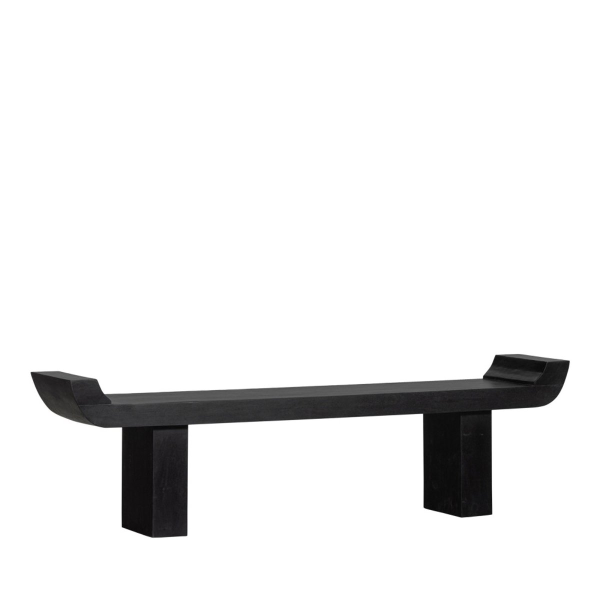 Banc japandi en bois L183cm- LOX noir, WOOOD