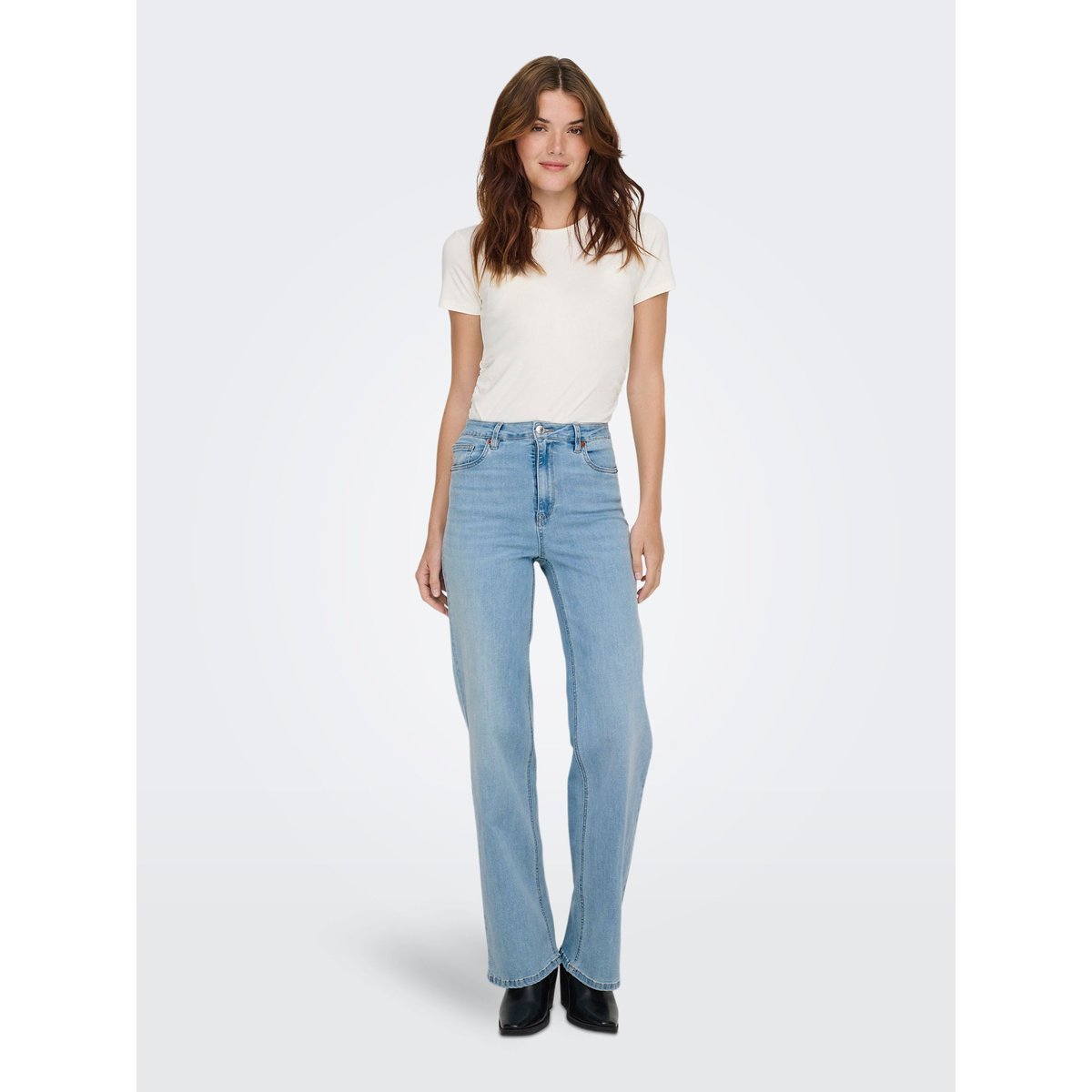 Jean À Jambe Large light blue denim, ONLY