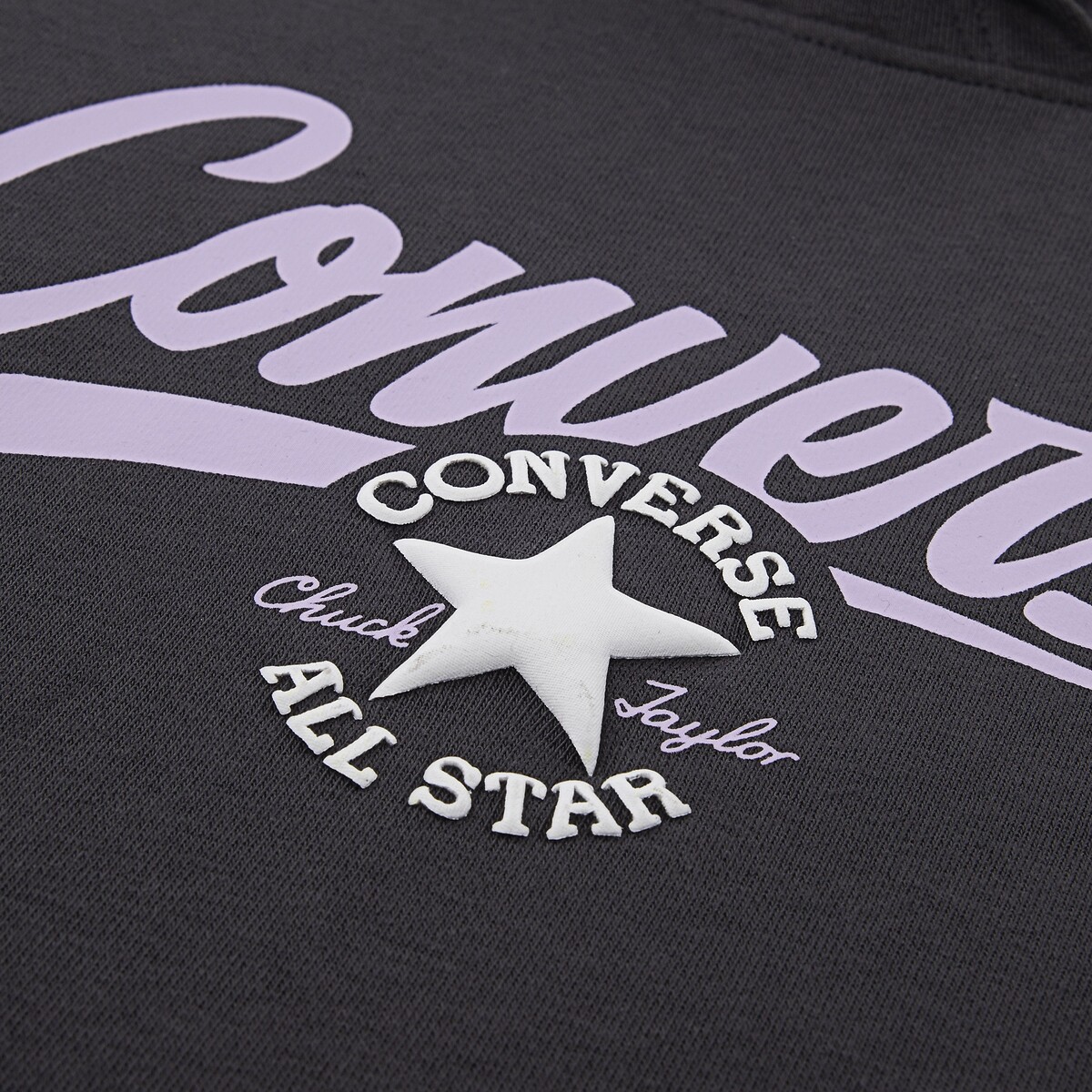 Ensemble avec sweat et jogging, en molleton léger gris anthracite, CONVERSE