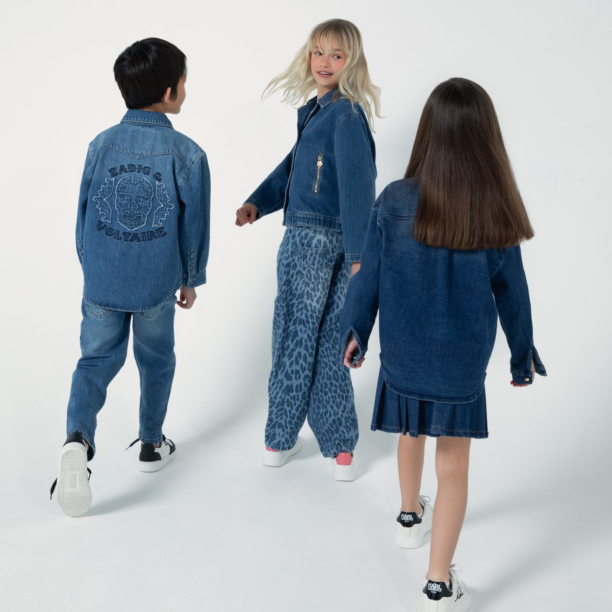 Pantalon en denim dble stone+brossage, HUGO KIDSWEAR