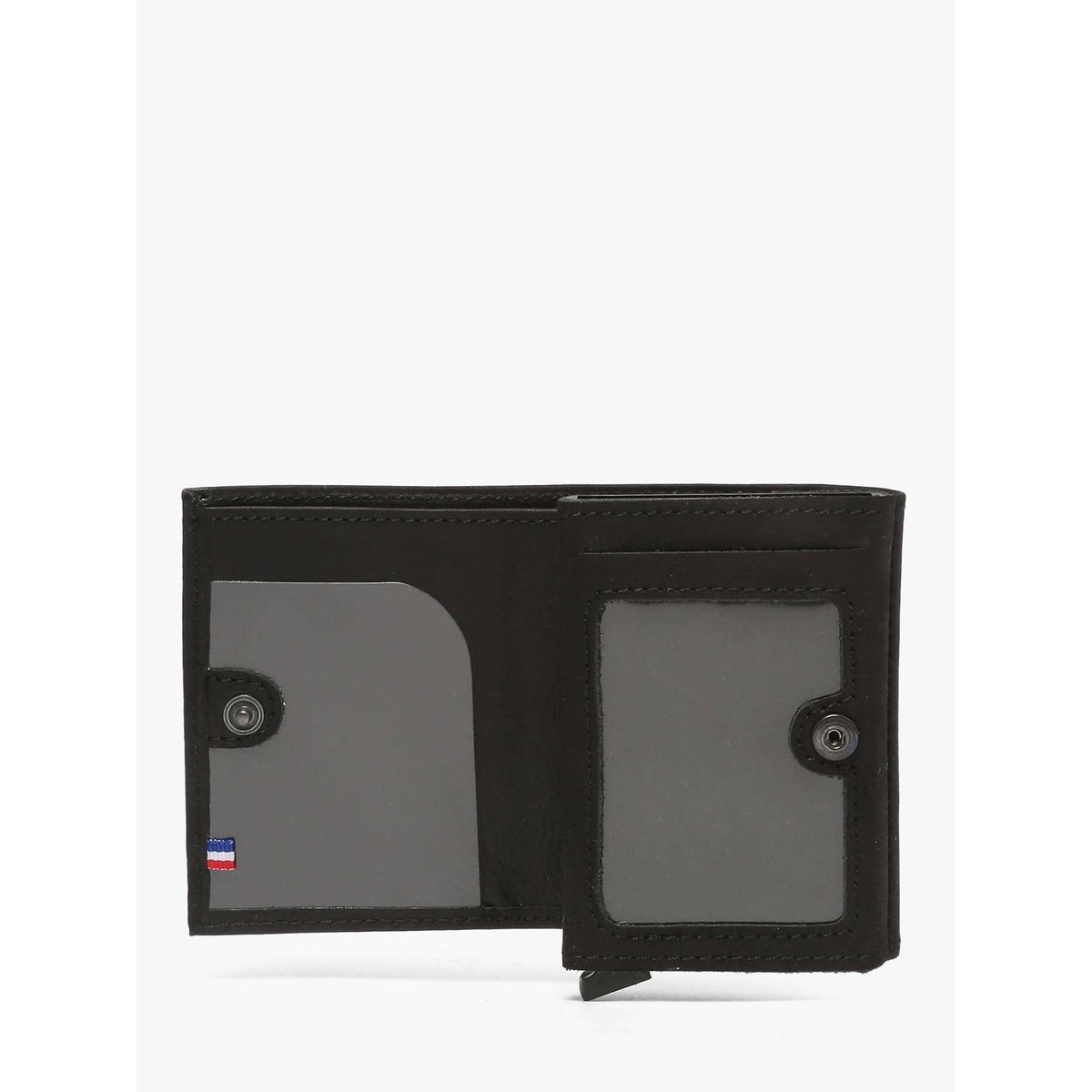 Porte-cartes cuir noir, ETRIER