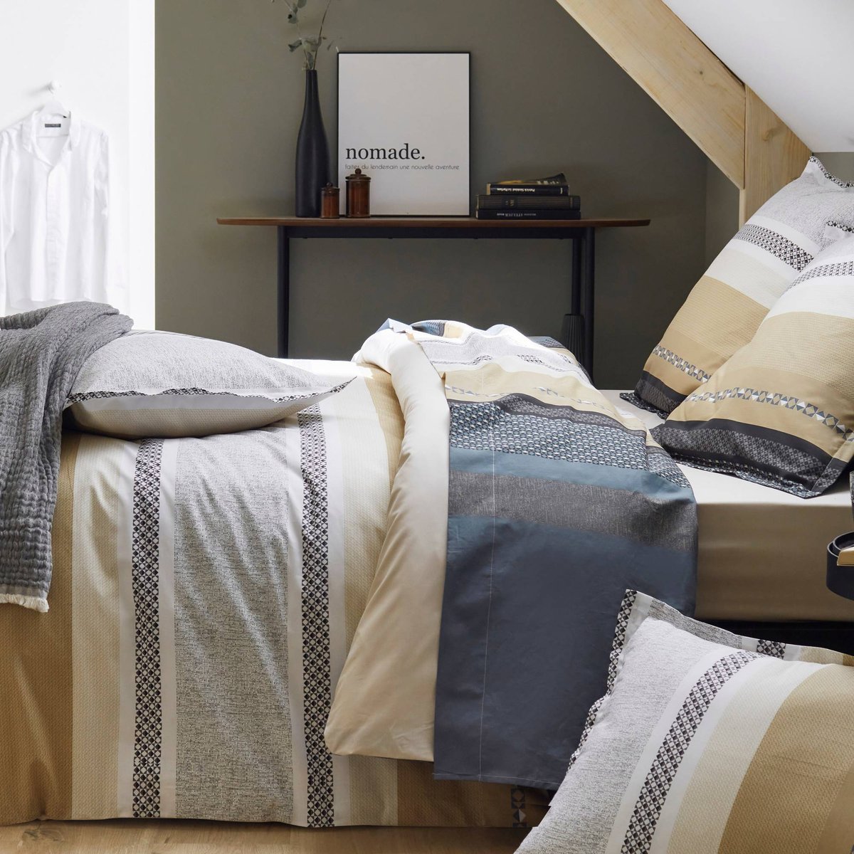 Parure de lit percale - MARLOW ACIER acier, TRADILINGE