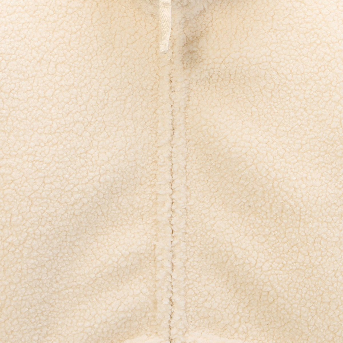 Veste zippée col montant en sherpa enduit, MONOPRIX