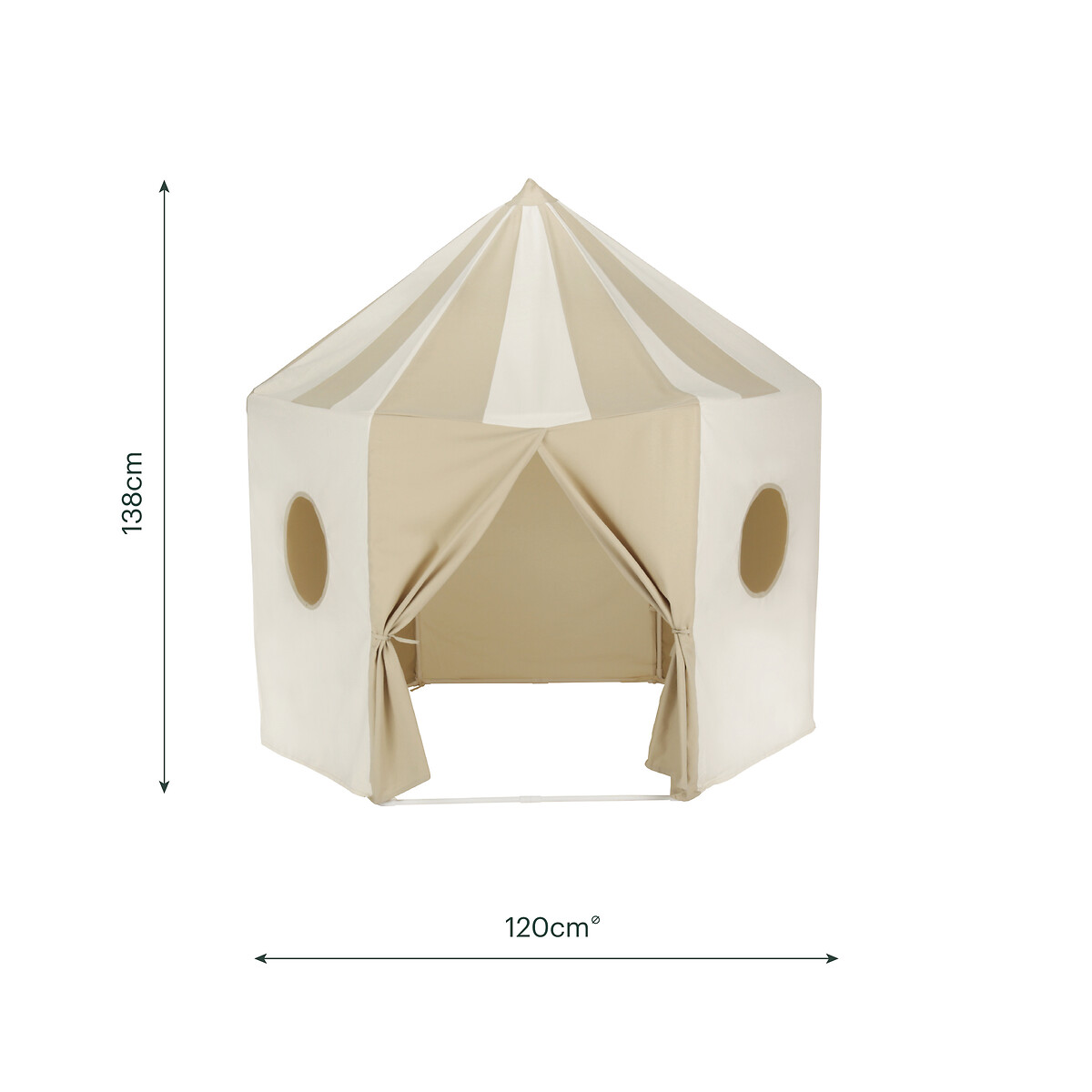 Play Pavilion Cotton Tent beige, CUDDLECO