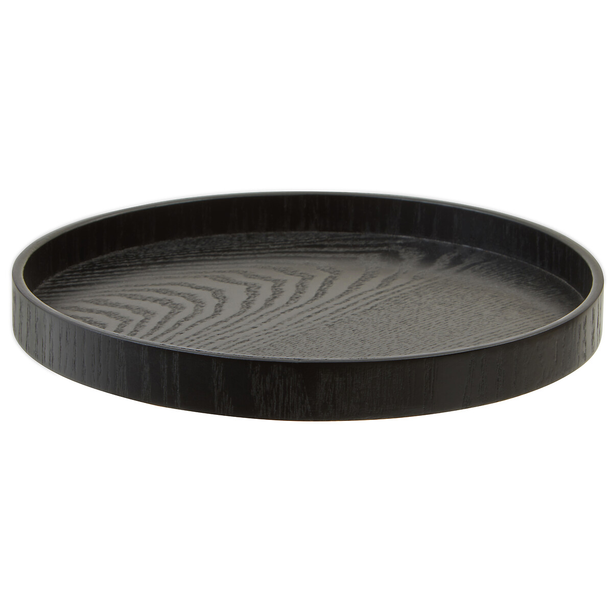 Small Black Fir Wood Tray black, SO'HOME