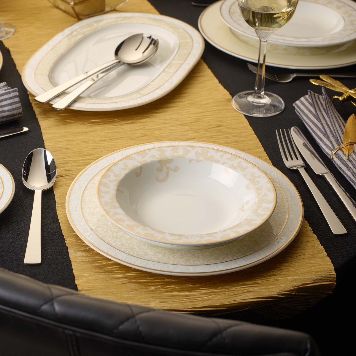 Assiette Calotte IVOIRE beige, VILLEROY & BOCH SIGNATURE