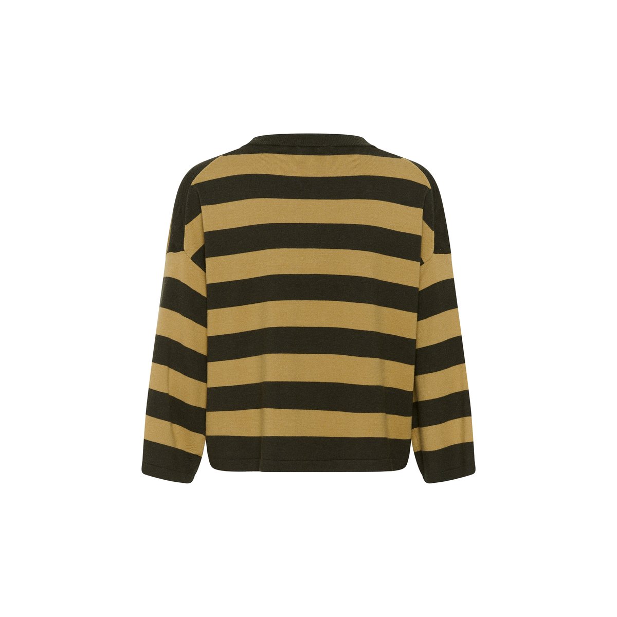 Pullover tricoté vert rosin and fennel stripe, SOAKED IN LUXURY