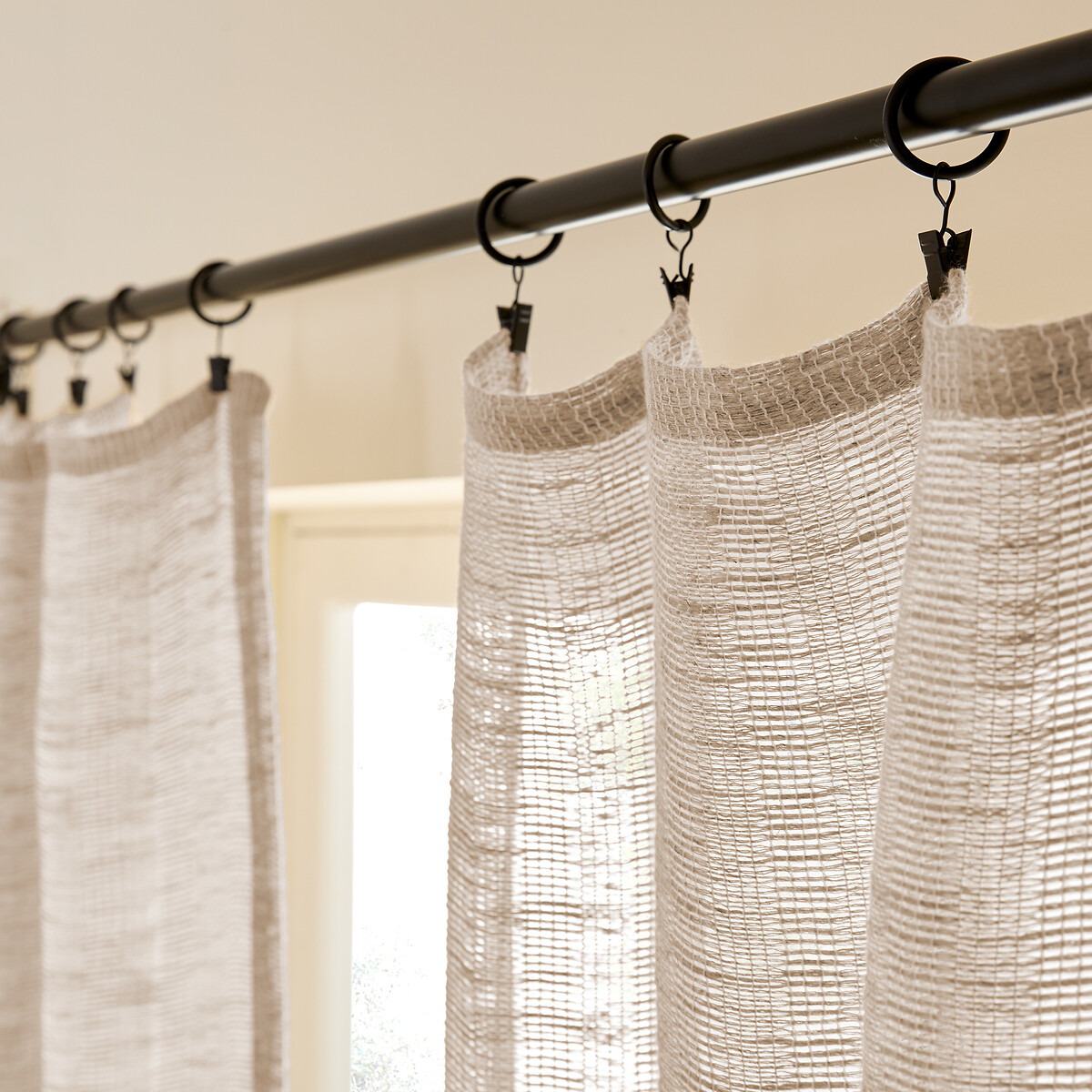 Nives Cotton/Linen Openwork Voile Panel natural, AM.PM