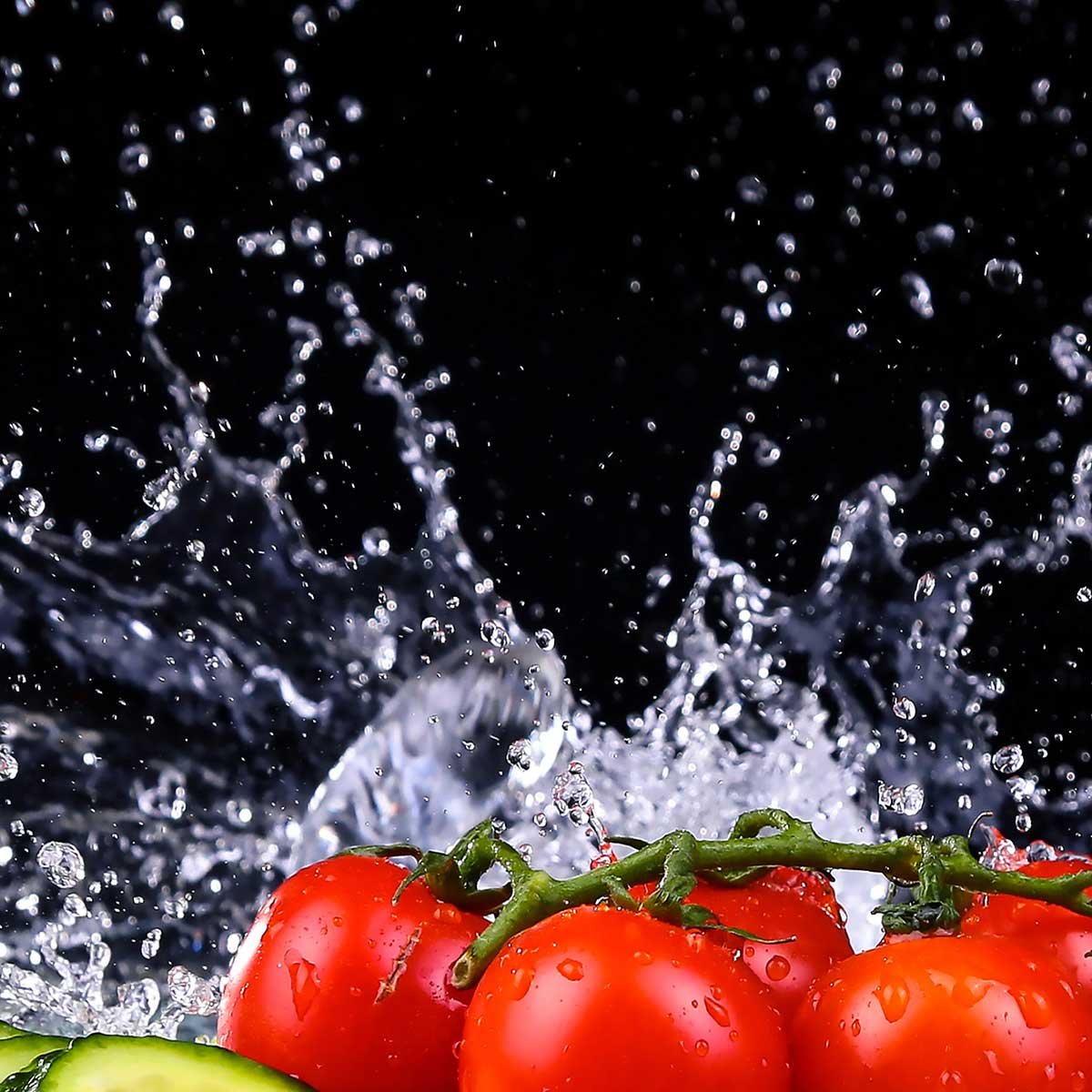 Affiche encadrée – Légumes croquants et fraîcheur éclatante affiche + cadre en métal - noir, HEXOA