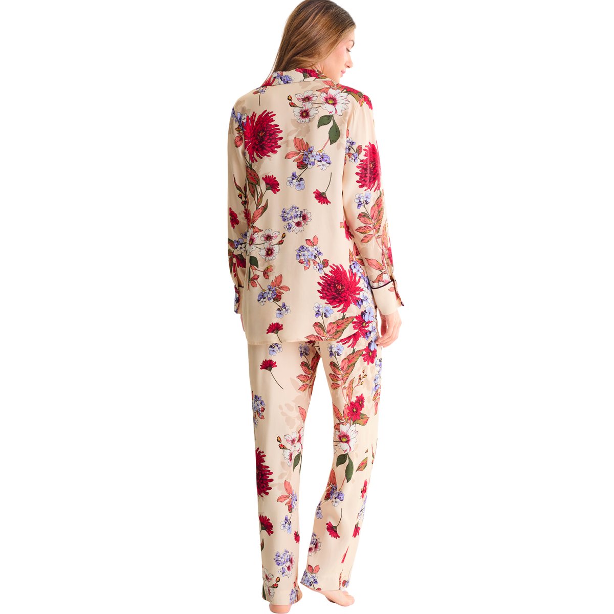 Haut pyjama chemise manches longues TAMARA imprimé, LISCA