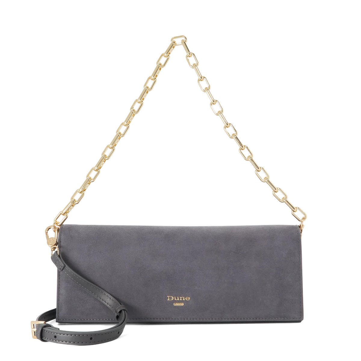 Sac bandoulière multi-sangles - BEMUSE grey-suede, DUNE LONDON