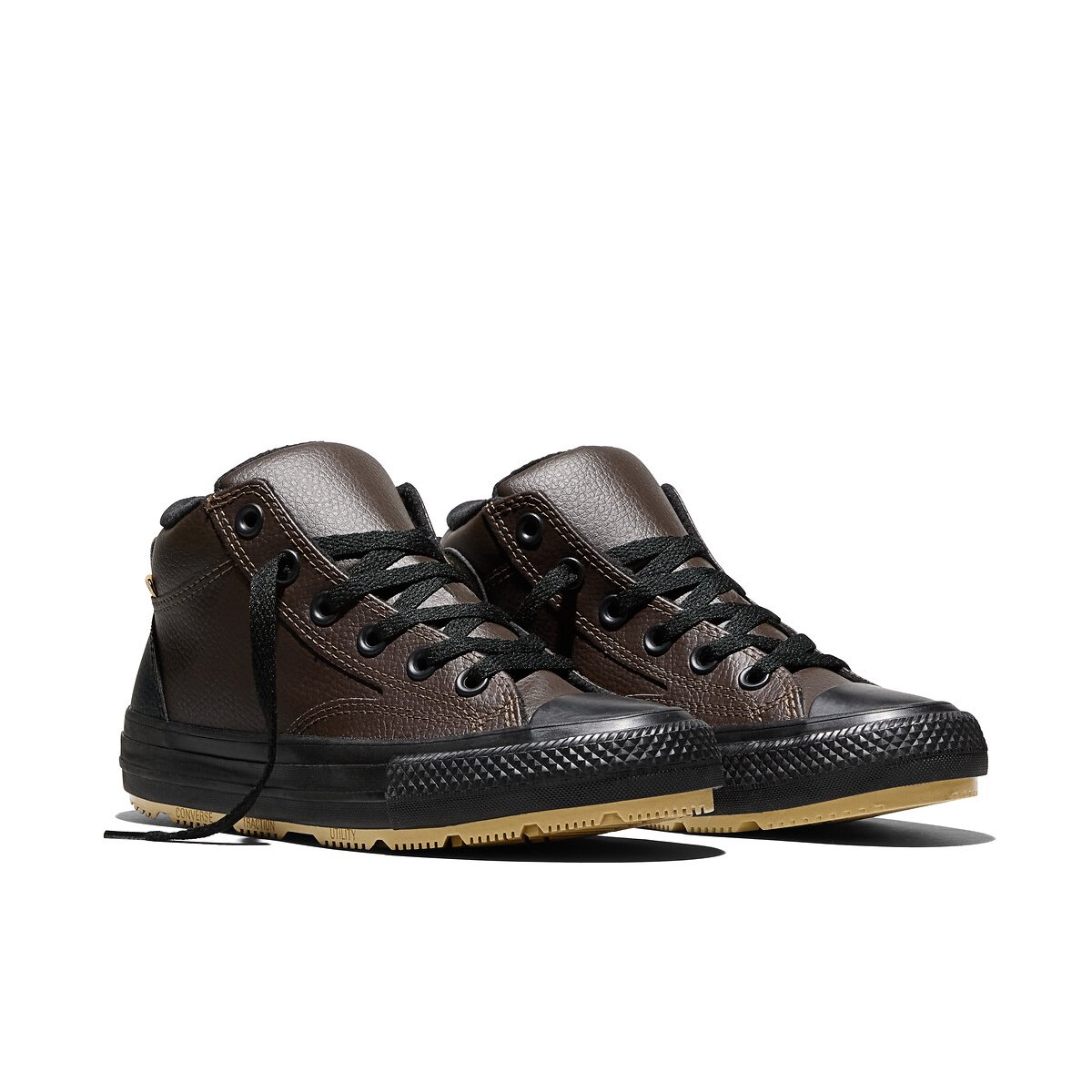 Baskets CTAS MALDEN STREET MID marron foncé, CONVERSE