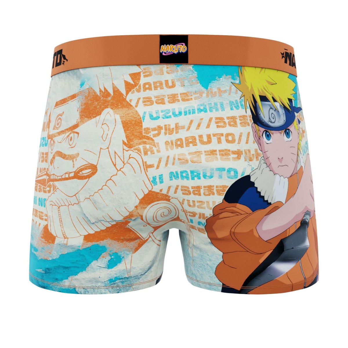 Lot De 4 Boxers Naruto rouge/noir/jaune/orange, FREEGUN